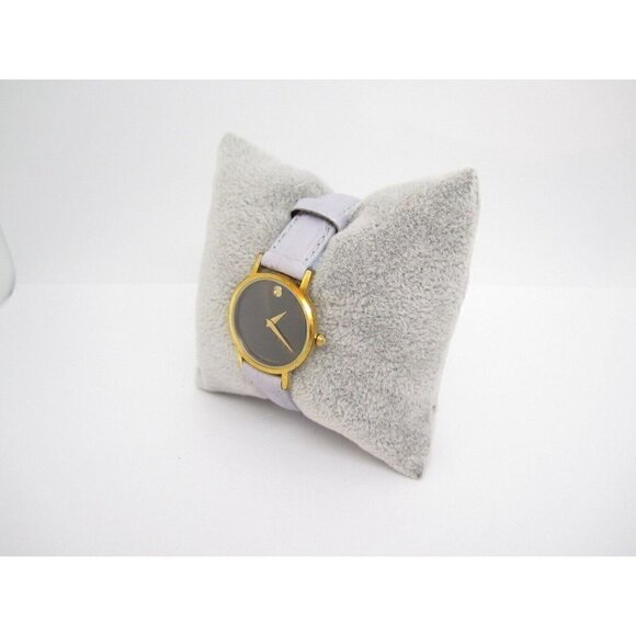 Vtg Movado Swiss Museum Quartz WR Analog‎ 26mm Dial Causal Round Watch (G29) main image 5